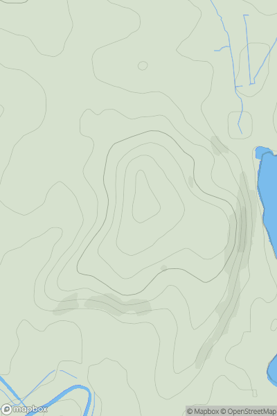 Thumbnail image for Brynglas [Neath to Chepstow] showing contour plot for surrounding peak